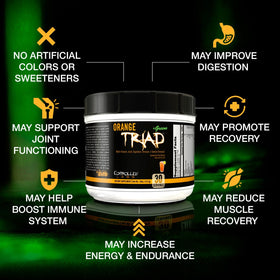 CONTROLLED LABS Orange Triad + Greens Poudre Multivitamine 30serv vue arrière