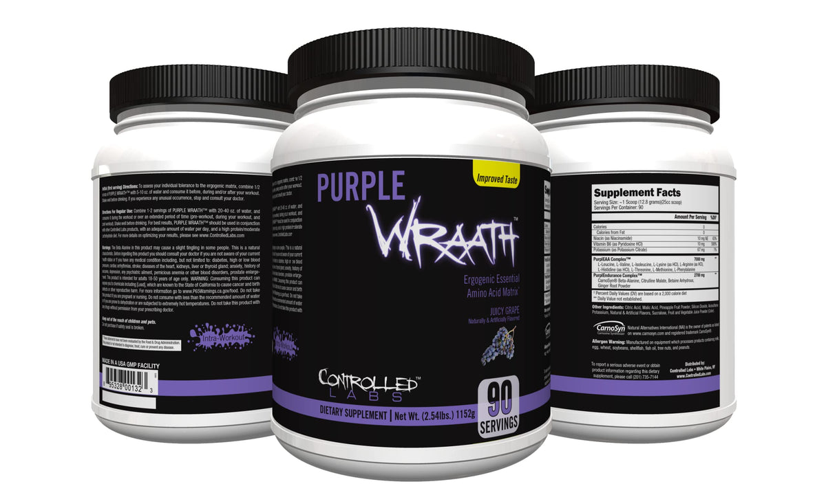 CONTROLLED LABS Purple Wraath complément alimentaire en poudre, vue de face