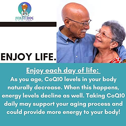 CoQ10 400 mg Abundant Life Wellness avec une main tenant la bouteille
