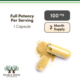 CoQ10 Liposomal Double Wood avec verre d'eau