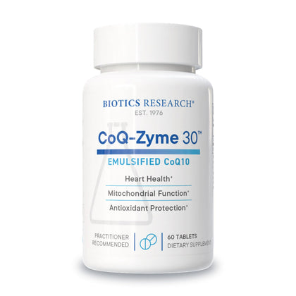 CoQZyme 30™ 30mg CoQ10 avec Antioxydants - Boîte de 60 comprimés