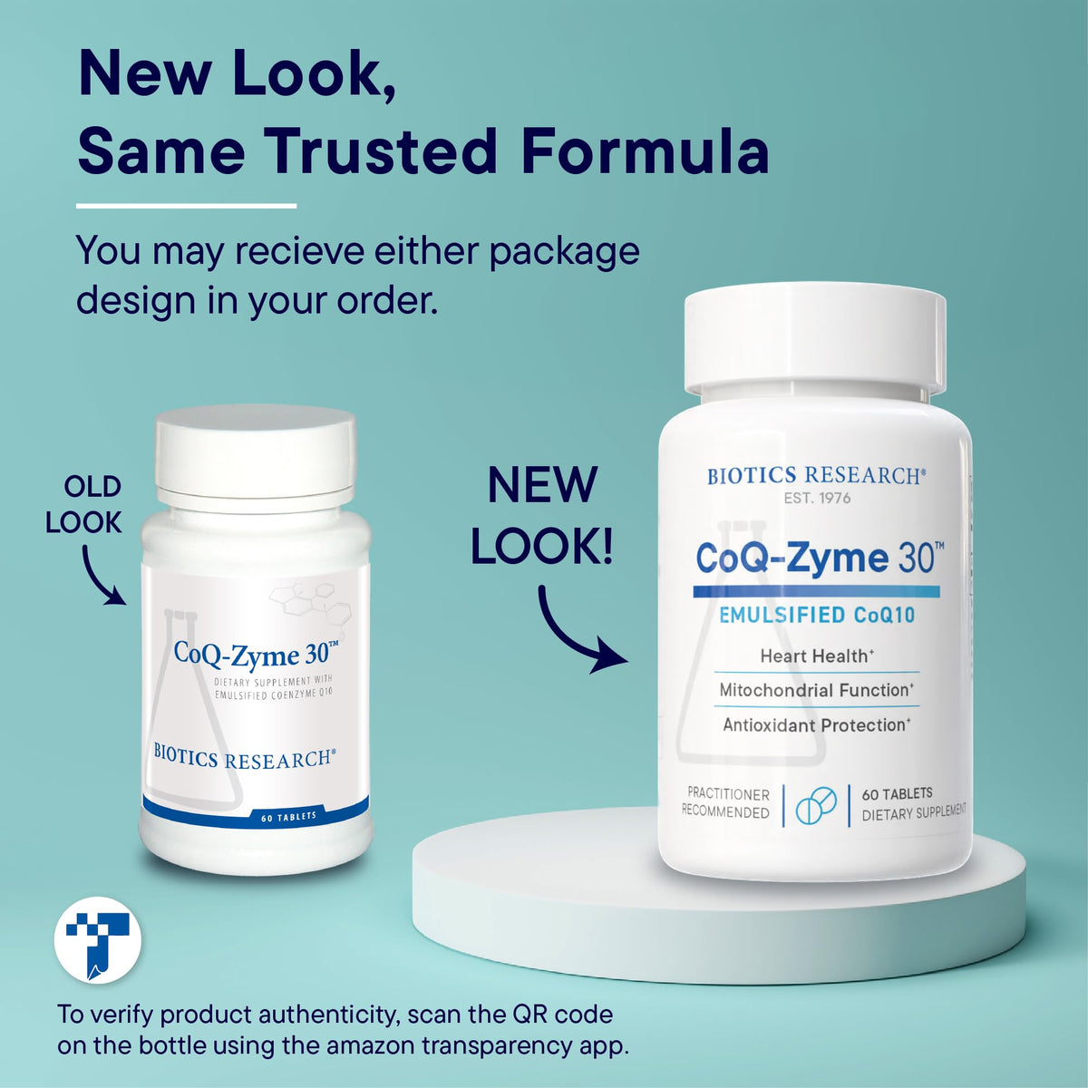 CoQZyme 30™ 30mg CoQ10 comprimé - Détails de l'emballage