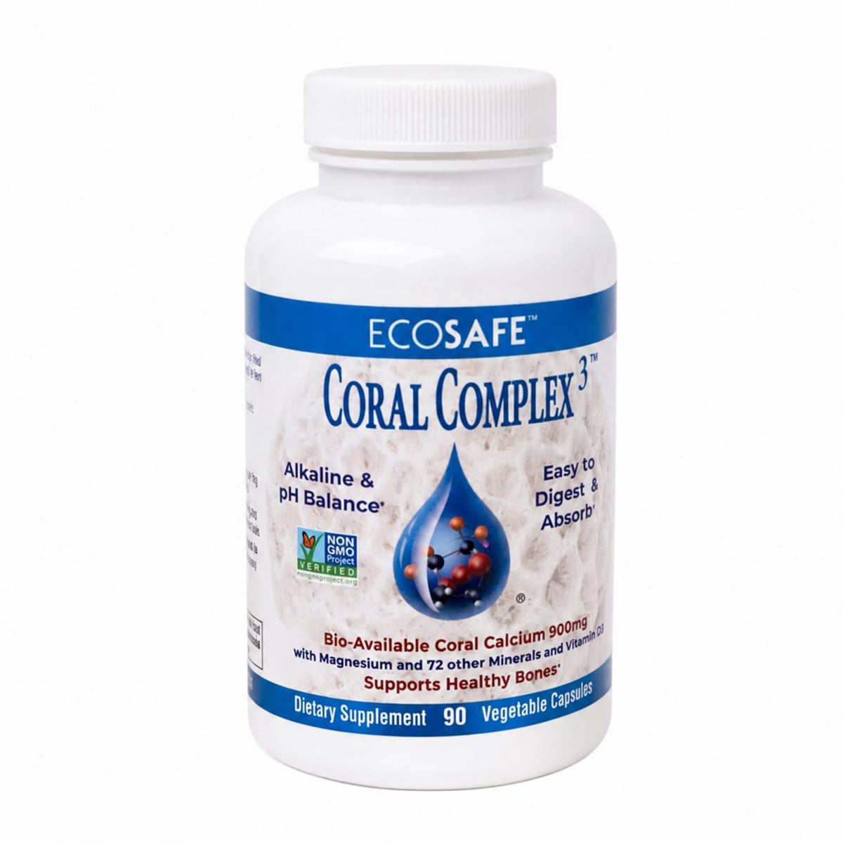 Coral Complex 3 90 capsules végétariennes de calcium en emballage