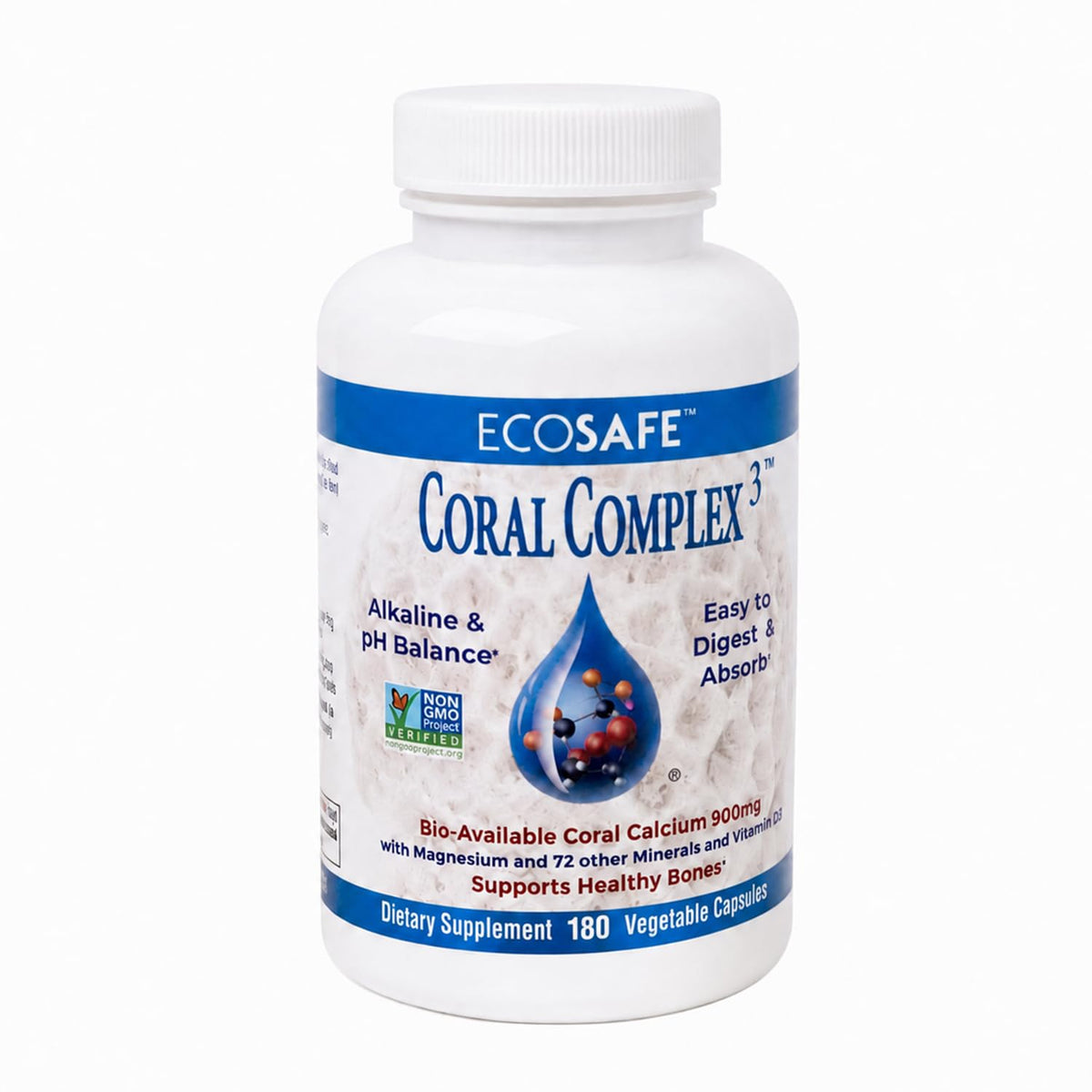 Coral White Complément Calcium 900 mg capsule vue avant