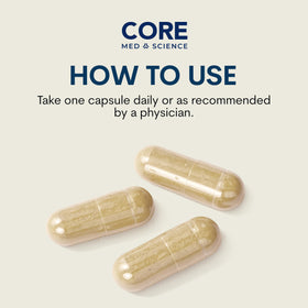 Core Med Science Ashwagandha KSM-66 600mg, flacon avec étiquette visible