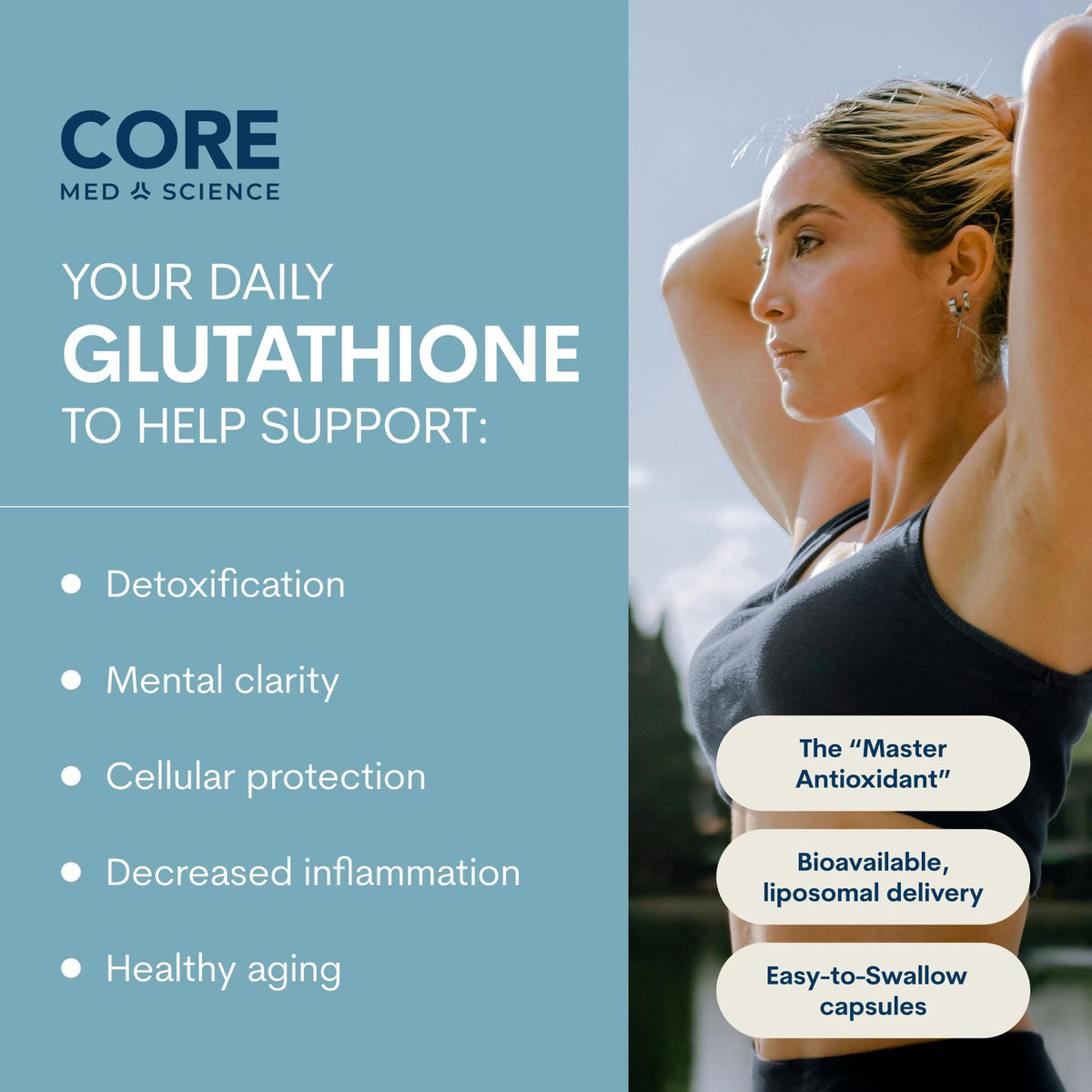 Core Med Science Glutathion Liposomal 500mg gélules