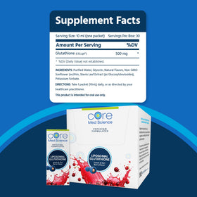 Core Med Science Glutathion Liposomal avec boisson