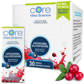 Core Med Science Glutathion Liposomal sachets de 10 ml saveur baies