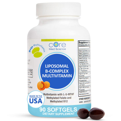 Core Med Science Multivitamine B-Complex Liposomal 90 gélules vue de face