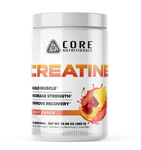 Core Nutritionals Créatine Monohydrate 50 Portions Goût Punch de Fruits vue de face