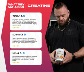 Core Nutritionals créatine monohydrate lifestyle scene with gym equipment