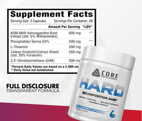 Core Nutritionals Hard Recomposition 84 Capsules arrière