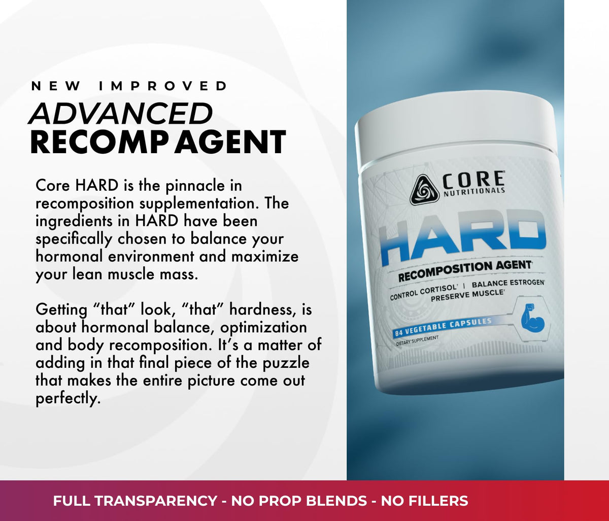 Core Nutritionals Hard Recomposition 84 Capsules ouverte