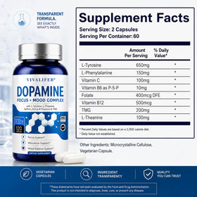 CORELIX Complément Alimentaire L-Tyrosine capsules avec verre d'eau