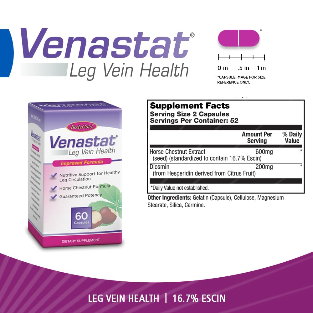 Corps Gold Venastat emballage et capsules