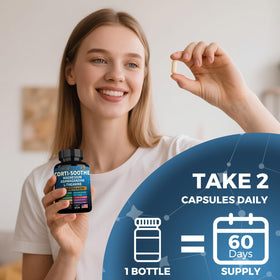 Corti-Soothe JTEVEweu avec étiquette et informations nutritionnelles