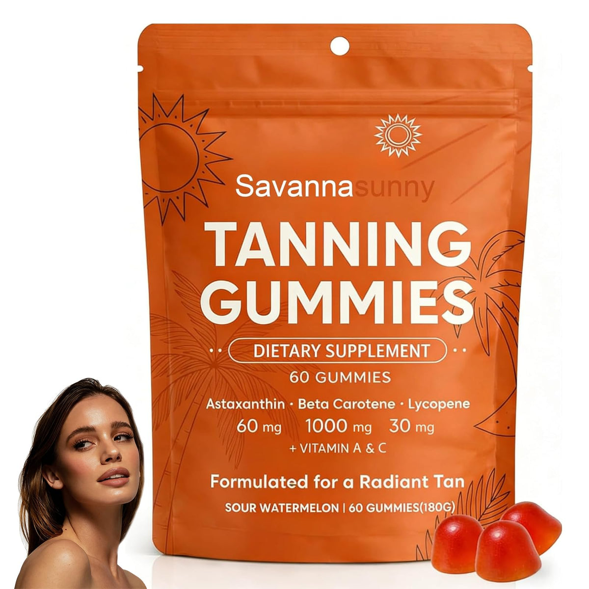 CORTISOL DRINK Gummies Bronzer 60 unités devant l'emballage