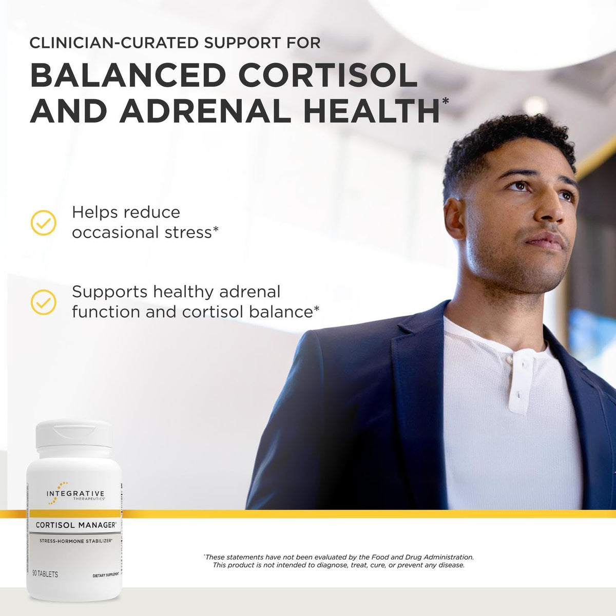 Cortisol Manager 90 comprimés avec Ashwagandha, emballage