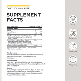 Cortisol Manager d'Integrative Therapeutics, vue de côté