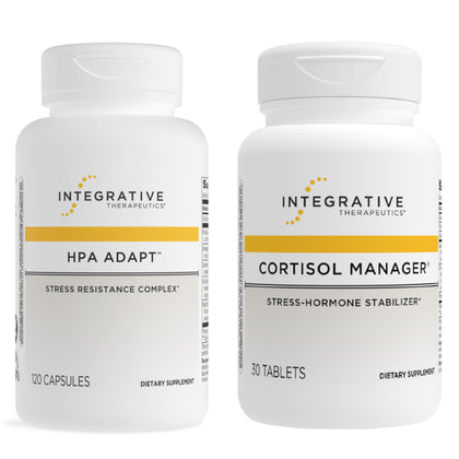 Cortisol Manager et HPA Adapt d'Integrative Therapeutics vue avant