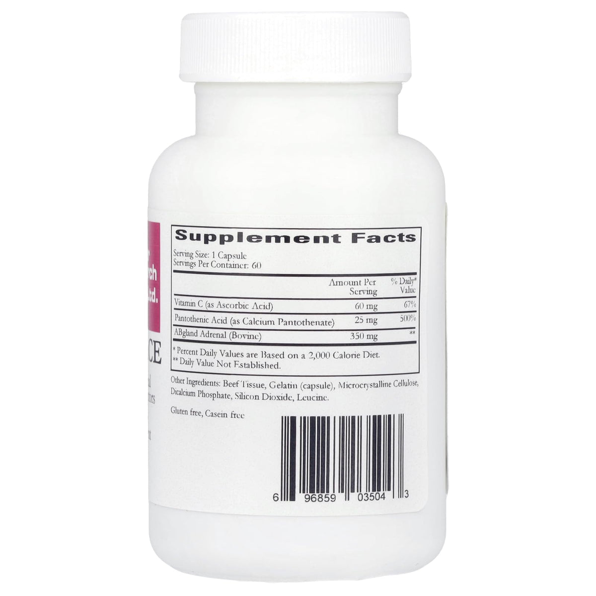 Cortol Ace de Cardiovascular Research 60 capsules vue arrière