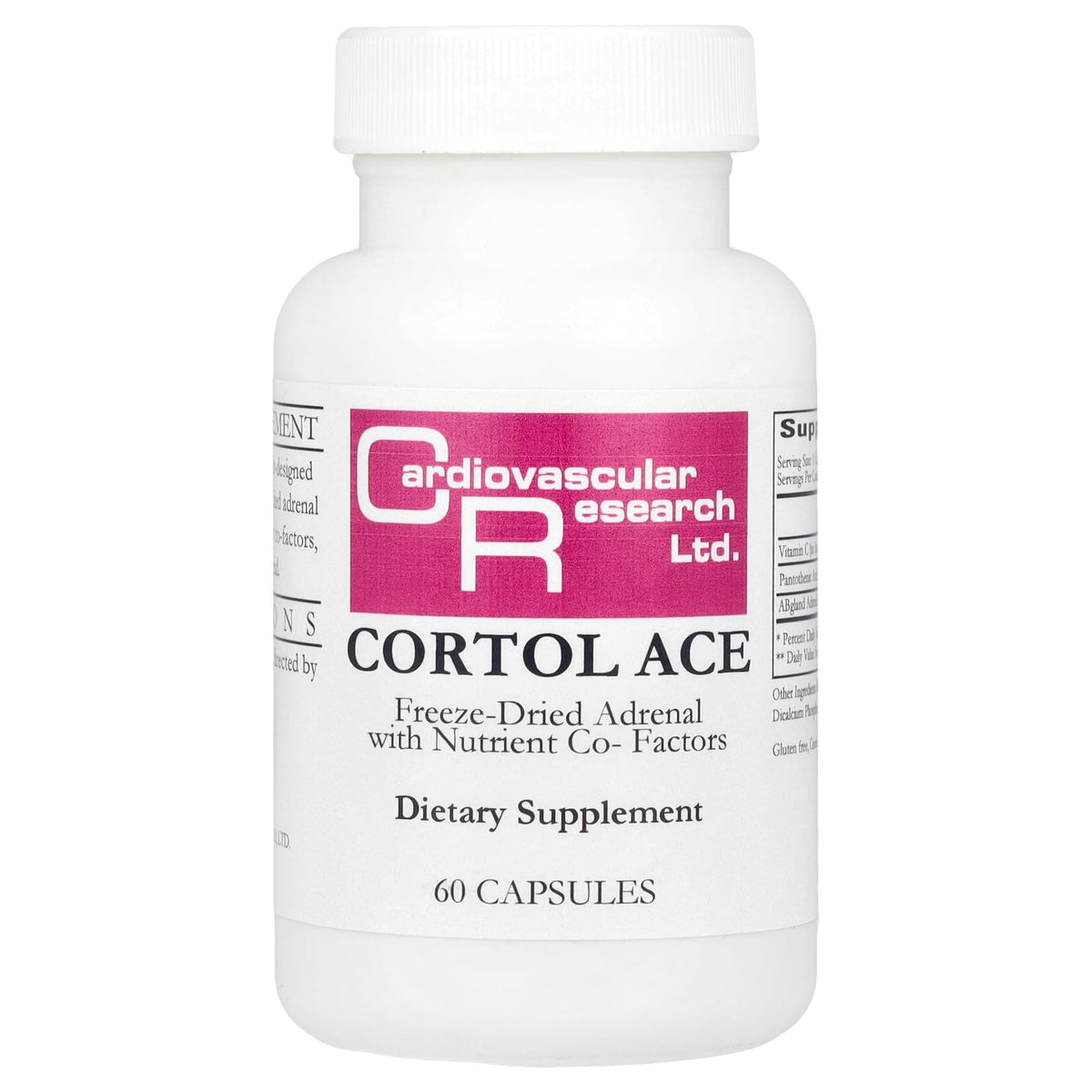 Cortol Ace de Cardiovascular Research 60 capsules vue avant