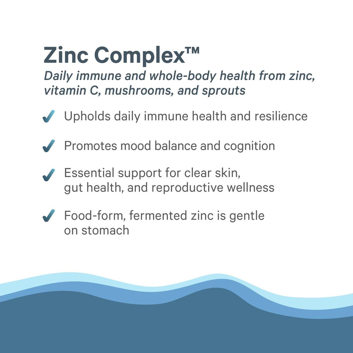 Côté du flacon de Zinc Complex PURE SYNERGY