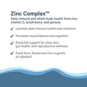 Côté du flacon de Zinc Complex PURE SYNERGY