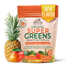 Country Farms Super Greens Ananas-Mangue sachet avant
