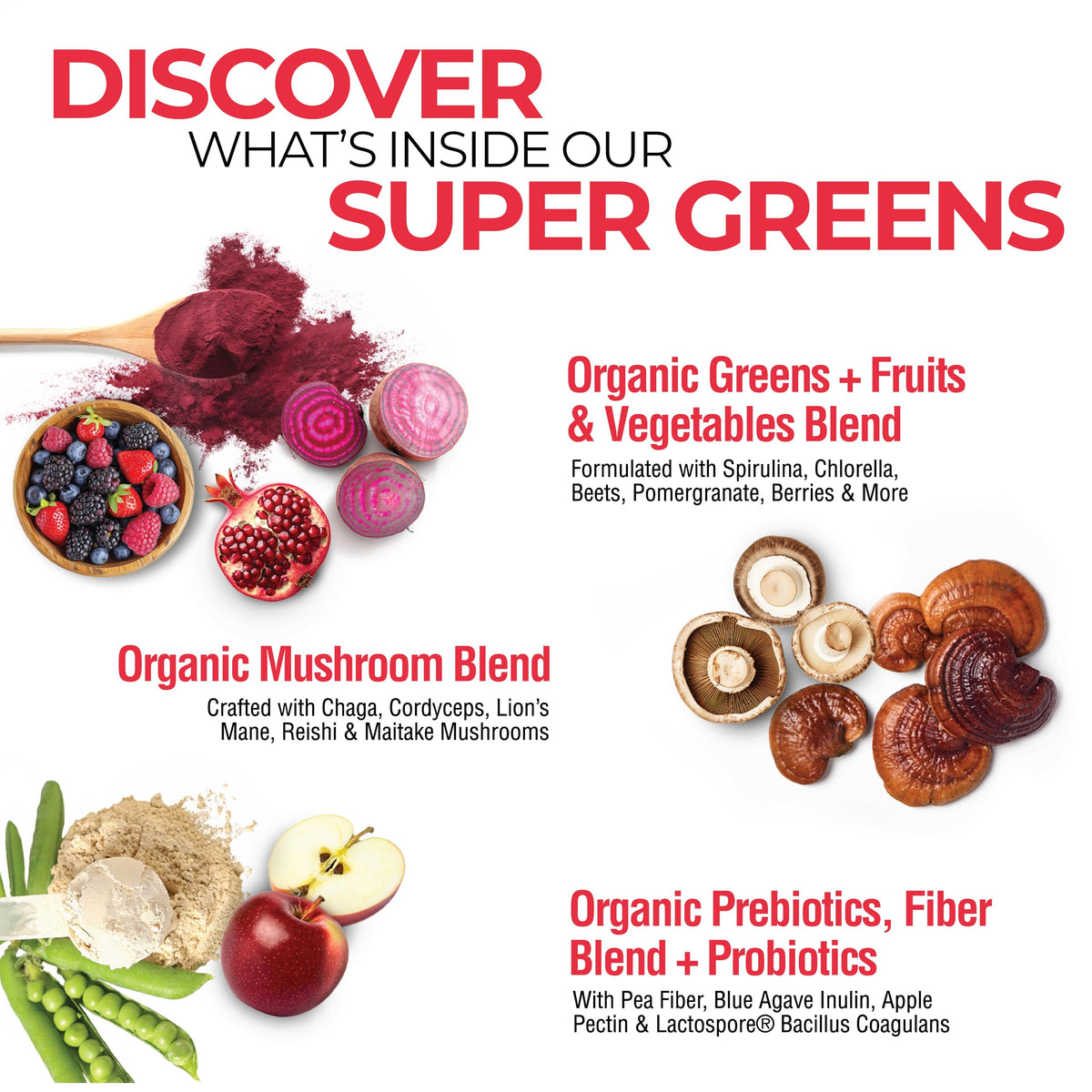 Country Farms Super Greens Power Pack 50 superfoods 839g ingredients list