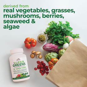 Country Farms Super Greens Vegicaps capsule close-up
