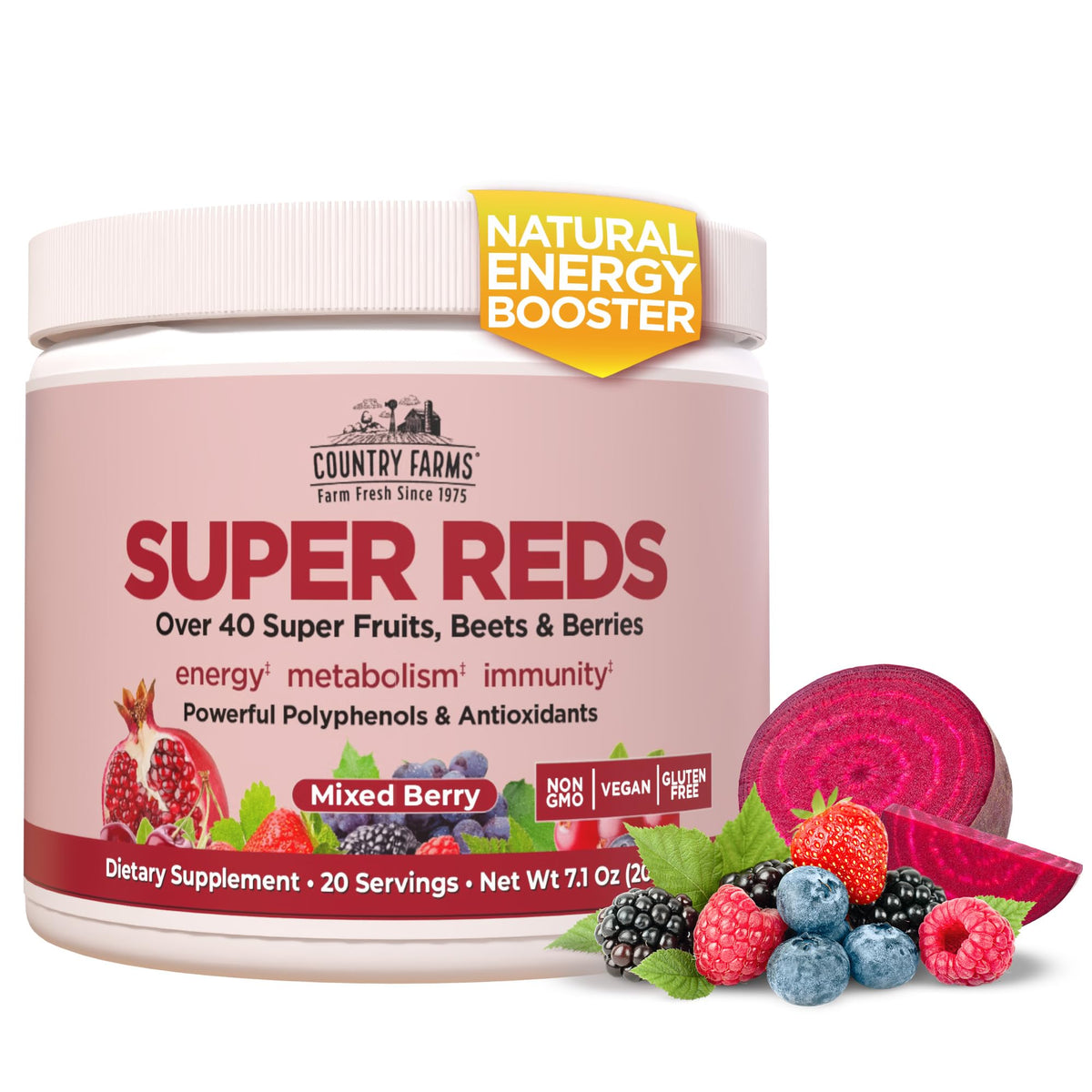 Country Farms Super Reds 259g bouteille vue avant