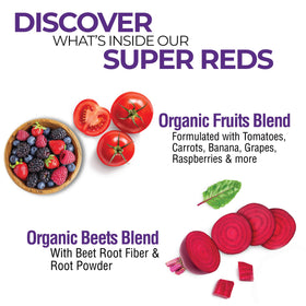 Country Farms Super Reds 272g poudre dans un verre d'eau