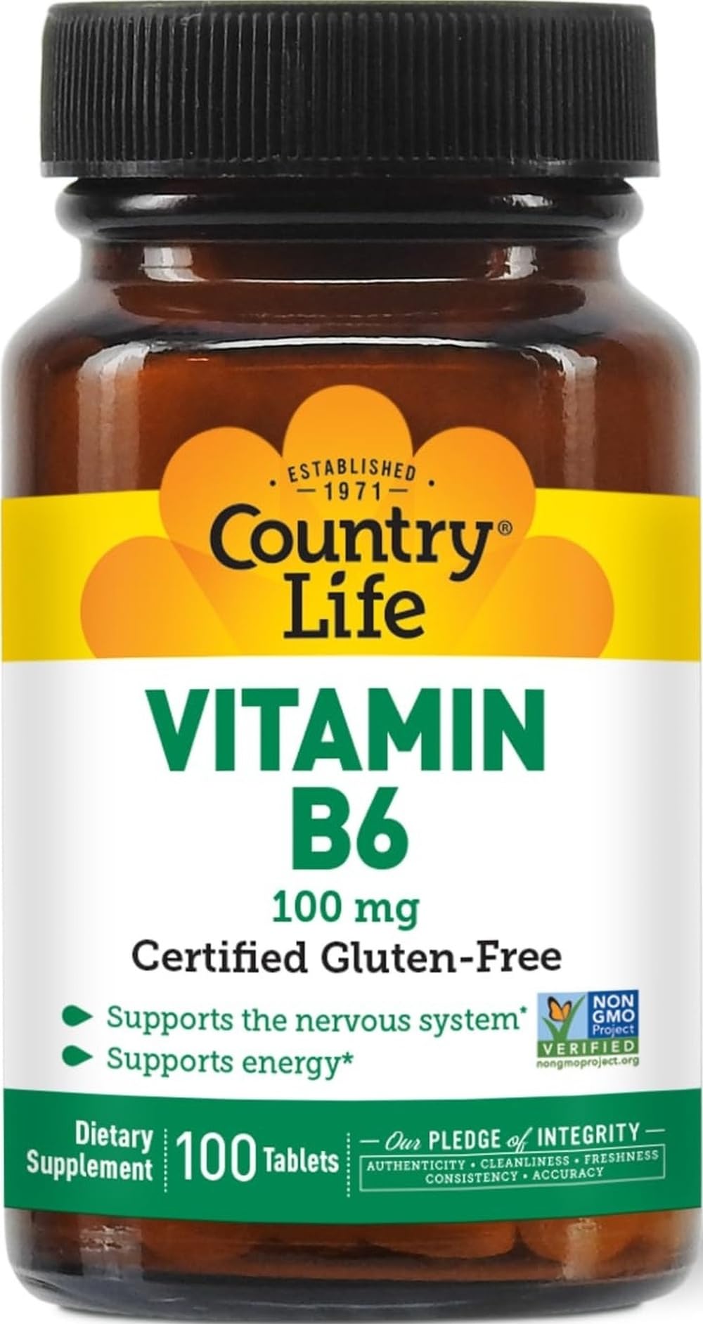 Country Life B6 100 mg comprimés, boîte vue de face
