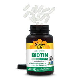 Country Life Biotine 10 mg en contexte de routine de bien-être