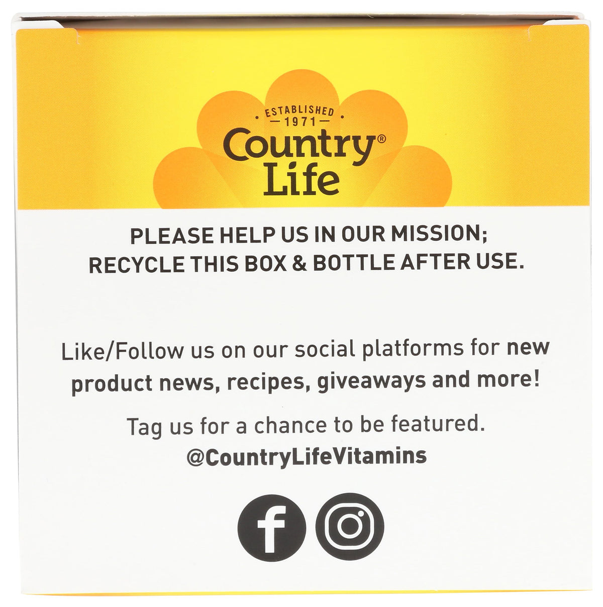 Country Life Bone Solid 180 Capsules sur un fond naturel