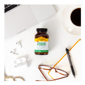 Country Life Coenzyme B-Complex 120 capsules, packaging sur fond blanc