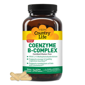 Country Life Coenzyme B-Complex 240 capsules vue de face