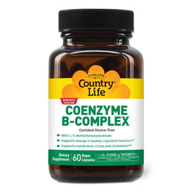 Country Life Coenzyme B-Complex 60 capsules véganes vue avant