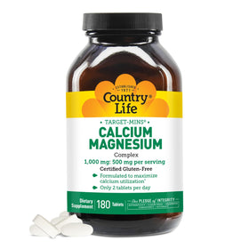 Country Life Complément Alimentaire Calcium Magnésium 1000mg/500mg vue de face