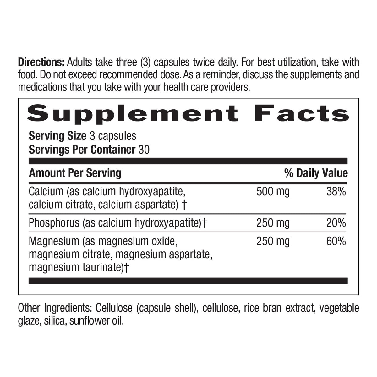 Country Life Complexe Calcium Magnésium 1000mg 500mg dosage
