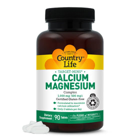 Country Life Complexe Calcium Magnésium 90 comprimés, vue avant du produit