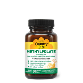 Country Life comprimés Methylfolate 60 tablettes, vue de face