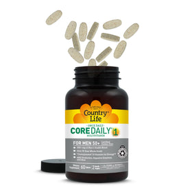 Country Life CORE DAILY-1 Multivitamines pour Hommes 50+ sur une table