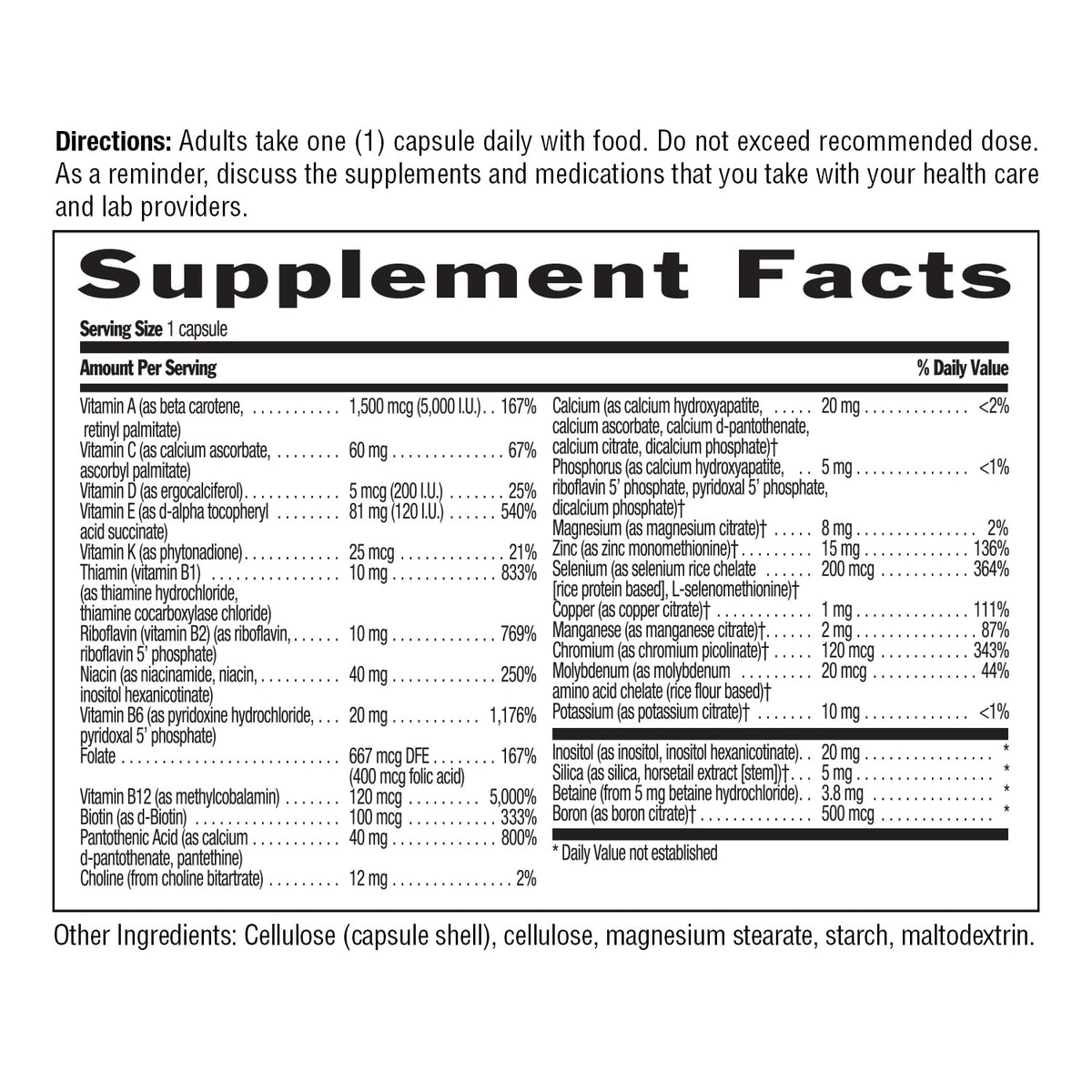 Country Life Daily Total One Multivitamin on a wooden table