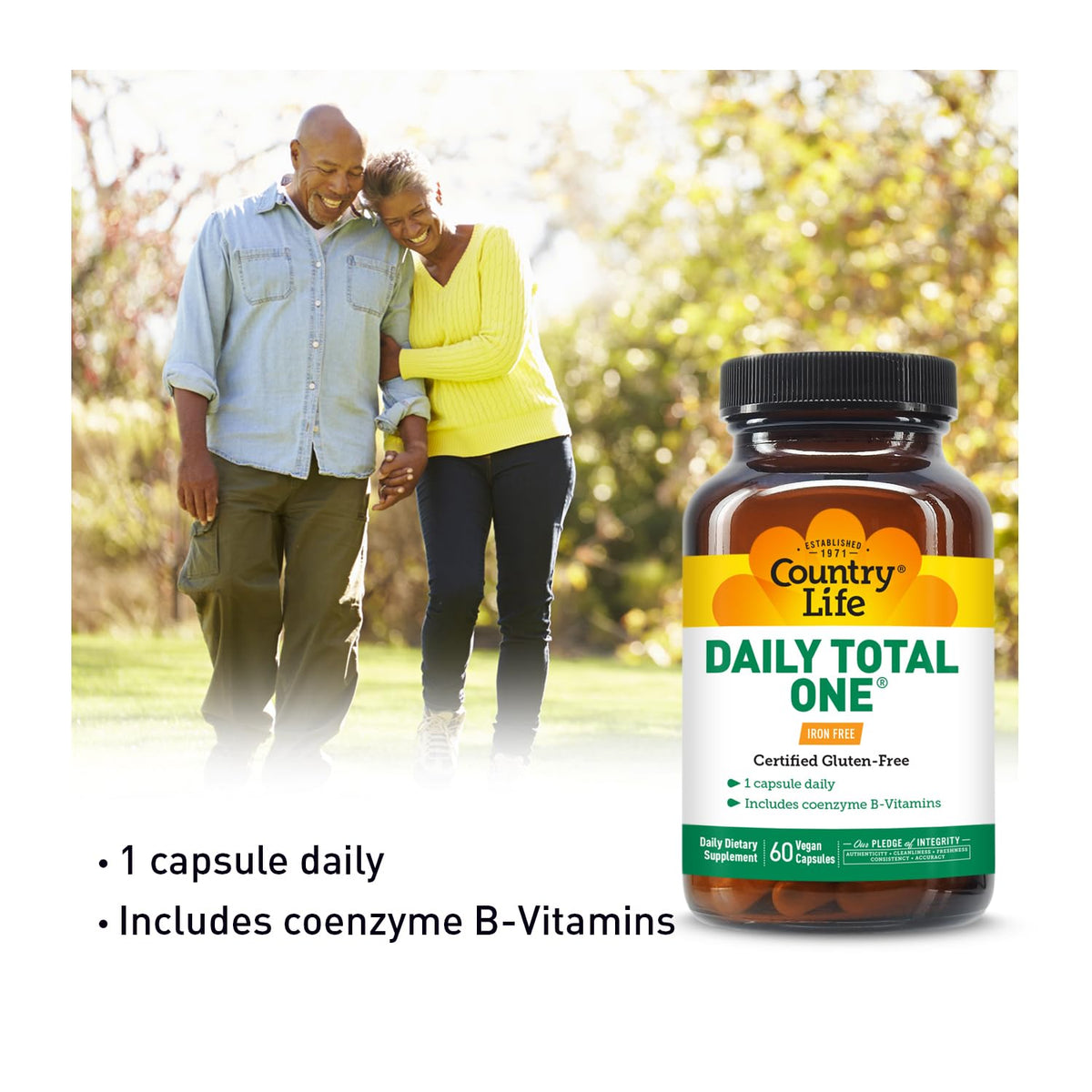 Country Life Daily Total One vegan capsule close-up