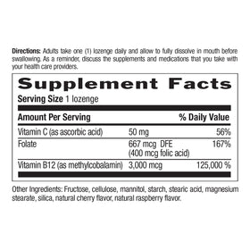 Country Life Lozenges B12 Methylé 3000 mcg open bottle