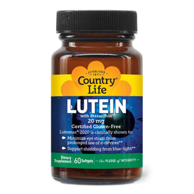 Country Life Lutein 20 mg gélules vue de face