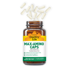 Country Life Maxi-Amino Caps flacon avec étiquette