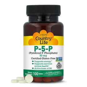 Country Life P-5-P Vitamine B6 50 mg 100 comprimés vue avant
